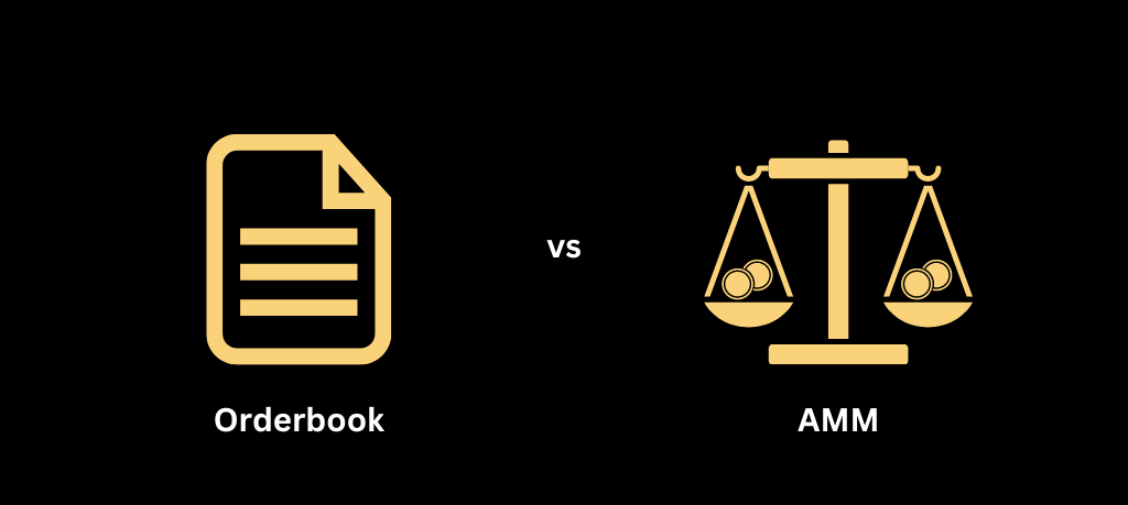 відмінності між AMM та Order Book
